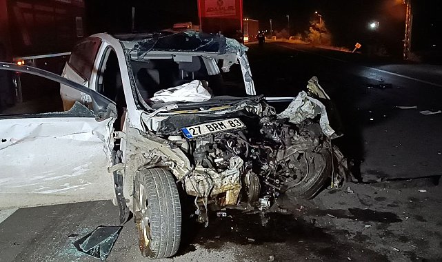 Gaziantep'te feci kaza: 1 ölü, 1 ağır yaralı