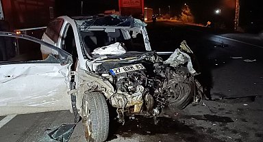 Gaziantep'te feci kaza: 1 ölü, 1 ağır yaralı