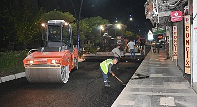 Gece gündüz çalışılarak asfalt çalışmalarını tamamladılar