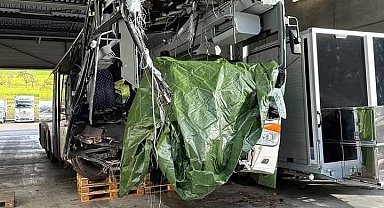 Gurbetçi otobüs şoförü kazada hayatını kaybetti