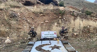 Hakkari'de PKK'ya ait mühimmat ele geçirildi