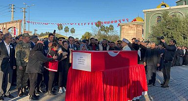 Hamile eşten şehide gözü yaşlı son bakış