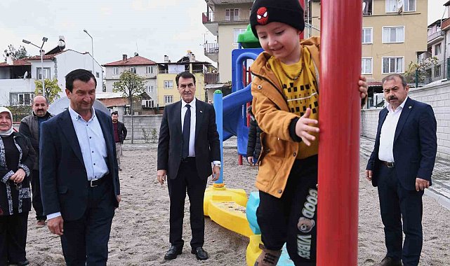 Harmancık ilçesi'nin ilk parkı Osmangazi Belediyesi'nden