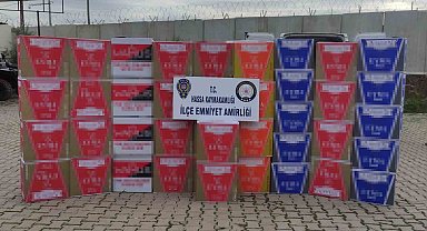 Hatay'da 1.5 milyon TL değerinde makaron ele geçirildi