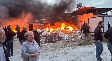 Hatay'da çadır yangını korkuttu