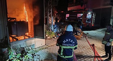 Hatay'da trafo yangını çıktı