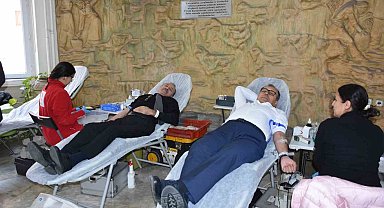 İl Tarım Müdürlüğü personeli Kızılay'a kan bağışında bulundu