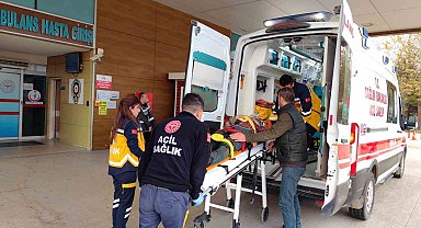 İnegöl'de çatıdan düşen adam ağır yaralandı