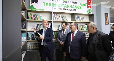 İnegöl'ün 2. tarım kütüphanesi açıldı