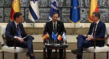 İspanya Başbakanı Sanchez ve Belçika Başbakanı De Croo, İsrail Cumhurbaşkanı Herzog ile görüştü