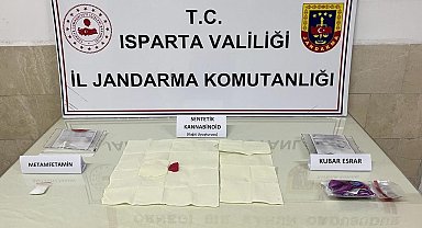 Isparta'da jandarmadan uyuşturucu operasyonu: 4 gözaltı