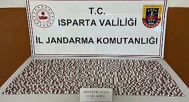Isparta'da patates çuvallarının altına gizlenmiş bin 563 uyuşturucu madde ele geçirildi