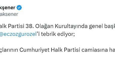 İYİ Parti Lideri Akşener'den CHP Genel Başkanı seçilen Özel'e tebrik
