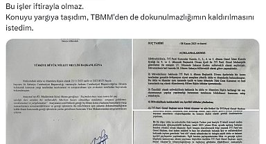 İYİ Partili Dikbayır, kendisi hakkında suç duyurusunda bulundu, dokunulmazlığının kaldırılması için TBMM'ye başvurdu