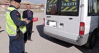 Jandarma tarafından 42 okul servisi kontrol edildi