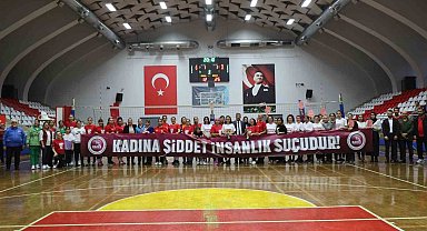 Kadına yönelik şiddete sporla dikkat çektiler