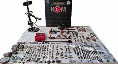 Kahramanmaraş'ta tarihi eser kaçakçılığı operasyonu