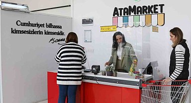 Karadeniz'in ilki AtaMarket Gıda Bankası'nda dayanışma sürüyor