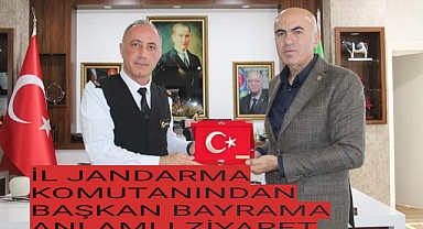 KARAMAN İL JANDARMA ALAY KOMUTANI ALBAY DR.MURAT ALKANDAN ZİRAAT ODASI BAŞKANI MEHMET BAYRAMI MAKAMINDA ZİYARET ETTİ 