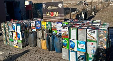 Kars'ta 5 ton kaçak akaryakıt ele geçirildi