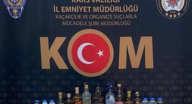 Kars'ta sahte alkol ele geçirildi