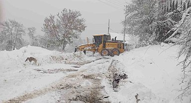 Kastamonu'da karın kapattığı 39 köy yolu açıldı
