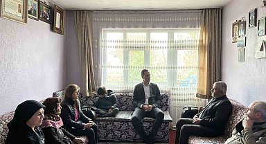 Kaymakam Artar, şehit ailelerinin taleplerini dinledi