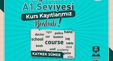 KAYMEK, İngilizce A1 seviyesi 2. Grup kurs kayıtlarını başlattı
