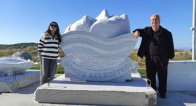 Kazakistanlı Gazeteciler, Gömeç Heykel Sempozyumunu ziyaret etti