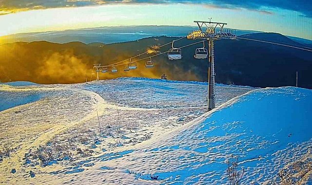 Keltepe Kayak Merkezi beyaz örtüyle kaplandı
