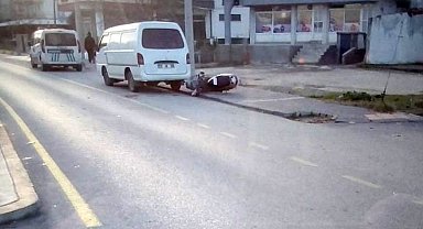 Keşan'da motosikletten düşerek 9 metre sürüklenen sürücü ağır yaralandı