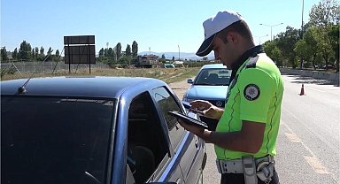 Kırıkkale'de 109 araç trafikten men edildi