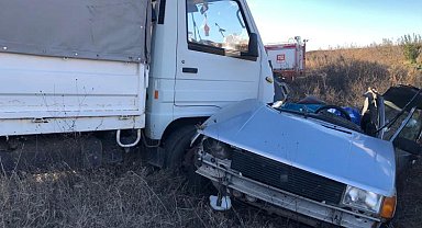 Kırklareli'nde feci kaza: 1 ölü, 3 yaralı