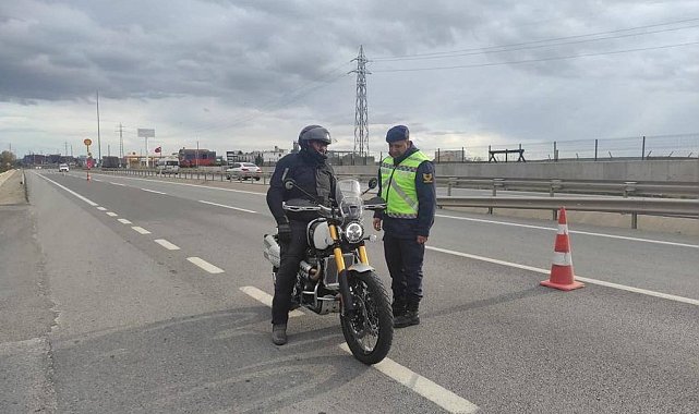 Kırklareli'nde jandarmadan motosiklet denetimi