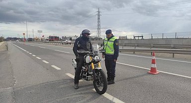 Kırklareli'nde jandarmadan motosiklet denetimi