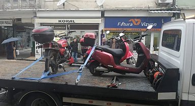 Kırklareli'nde motosiklet denetimi: 10 motosiklet trafikten men edildi