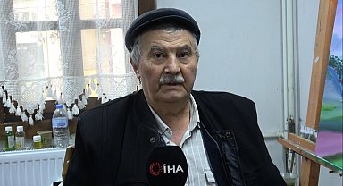 Kütahyalı 'çoban ressam' Halil Kırkıl 33 yıldır doğayı resmediyor
