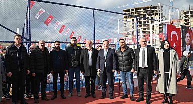 Maltepe mahallesi semt spor sahası açıldı