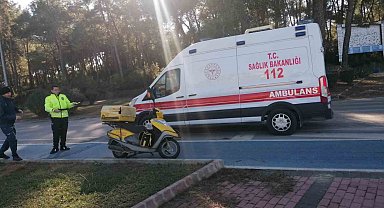 Manavgat'taki kazada motosiklet sürücüsü yaralandı
