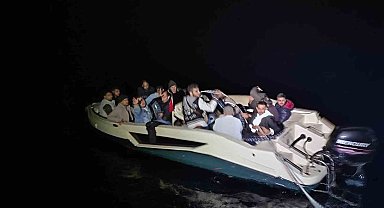 Marmaris'te 18 düzensiz göçmen kurtarıldı