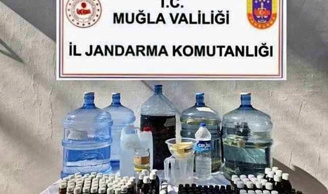 Marmaris'te sahte ve kaçak alkol operasyonu