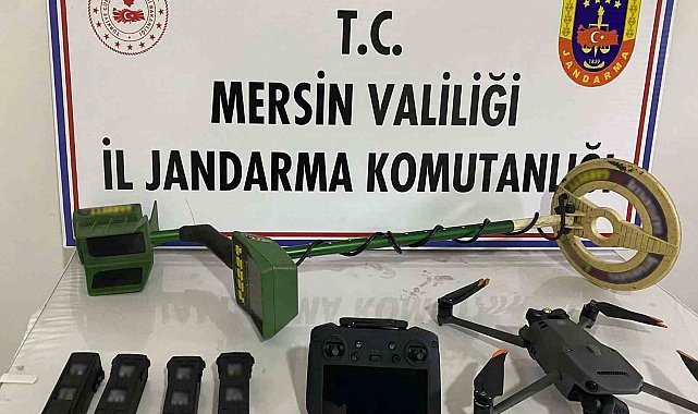 Mersin'de kaçak kazı yapan 2 şüpheli suçüstü yakalandı