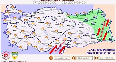 Meteoroloji'den vatandaşlara kuvvetli yağış ve rüzgar uyarısı