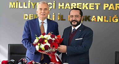 MHP İl Başkanı Yılmaz, ittifak ortağı Başkan Zolan'ı ağırladı