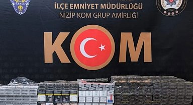 Motosiklet sepetinde kaçak sigara ele geçirildi
