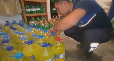 Müstakil ev kaçak deterjan üretim merkezine çevrilmiş