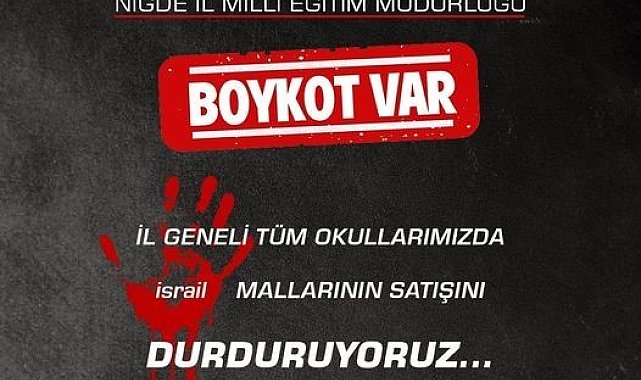 Niğde Milli Eğitim Müdürlüğü ildeki tüm okullarda boykot kararı aldı