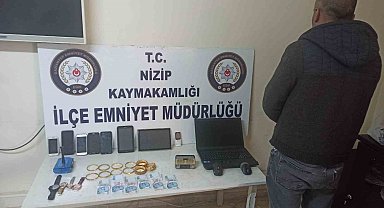 Nizip'te 2 evden hırsızlık yapan şahıs yakalandı