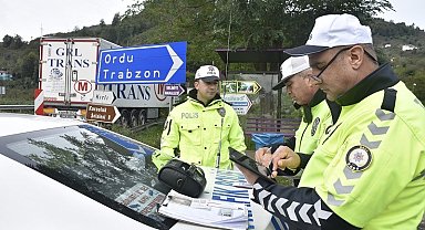 Ordu'da bir haftada 11 binden fazla araç denetlendi