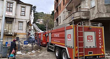Ordu'da çatı yangını ekipleri harekete geçirdi